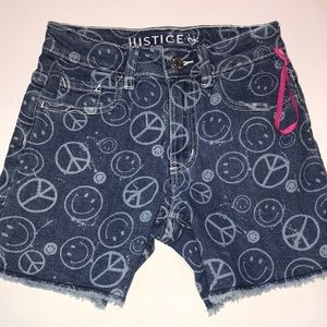 Justice Jean Shorts NWT Girls Size 12